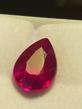 Ruby Loose Gemstone Natural Red Ruby Pear Shape 5.30 Ct GGL Certified
